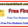 Garena Free Fire redeem codes